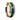 14K Yellow Gold Polished Beveled Edges Wedding Ring with Spectrolite Inlay - 8 mm